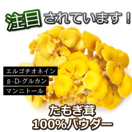 【まとめ買い2袋セット】 京一屋 たもぎ茸 粉末 パウダー 200g ×2袋 北海道産 国産 無農薬 エルゴチオネイン β-グルカン 食物繊維 サプリメント