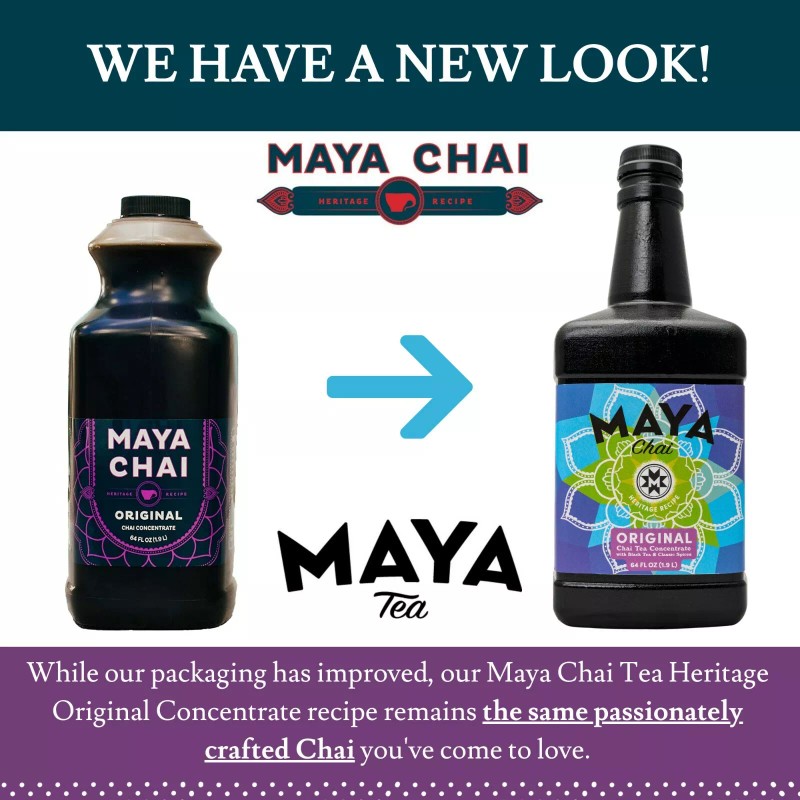 Maya Chai Tea Concentrate, Heritage Recipe, Original, 64 Ounce with