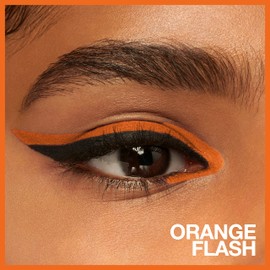 Maybelline Tattoo Studio Long-Lasting Sharpenable Eyeliner Pencil, Glide on Smooth Gel Pigments with 36 Hour Wear, Waterproof Orange Flash 0.04 oz
