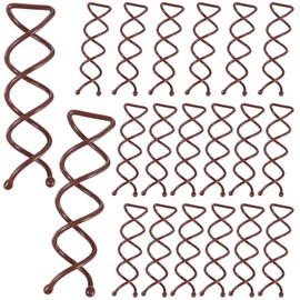 Mabor 20PCS Spiral Hair Pins - Corkscrew Bobby Pins for Hair Buns & Styling, Brown Spin Pin