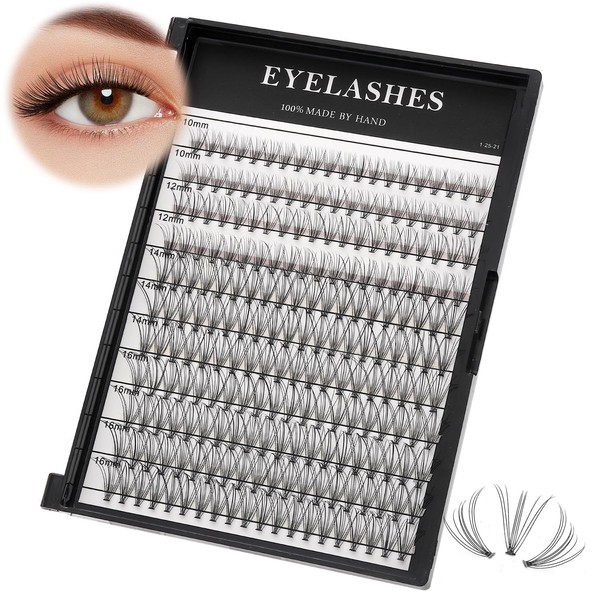 Vayator Large Tray 220 Cluster/Box Eyelashes 0.07 Thickness Eyelashes Individual
