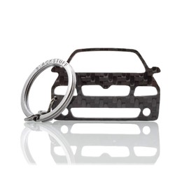 BlackStuff Carbon Fiber Keychain Keyring Ring Holder Compatible with Octavia 1Z MK2 VRS 2004-2009 BS-678