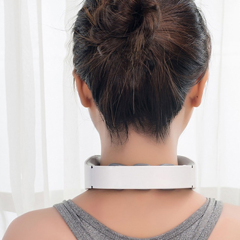 Electric Pulse Neck Massager with Heat Broadcast Relieve Soreness Reduce