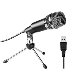 FIFINE micrófono USB, Plug y Play Home Studio micrófono de Condensador USB para Skype, Grabaciones para Youtube, Google Búsqueda por Voz, Juegos...   