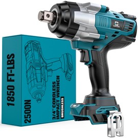 Cordless Impact Wrench 3/4 inch Compatible with Makita 18V Battery, Cerycose1850ft-lbs (2500N.m) Brushless Electric Impact Gun, High Torque Impact Driver, for Heavy-Duty Automotive & Industrial Tasks