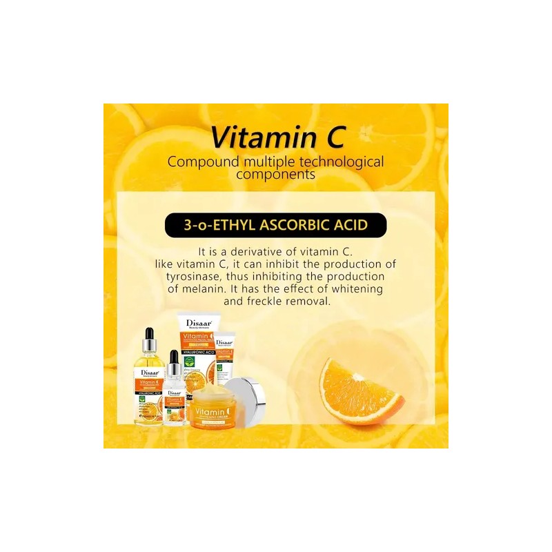 Kit Cuidado Facial 5 En 1 Vitamina C + Acido