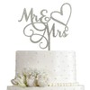 JIEEIN Decoración para tarta de Mr & Mrs – Cartel