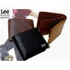 Lee(リー)ボンデットレザー　ベラ付き折財布 (ボタン　化粧箱なし)　520370クロ