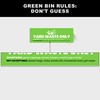 Yard Waste Sticker - Yard Waste Bin Sign - with