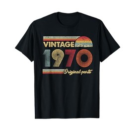 Retro Original Parts 50th Vintage 1970 Birthday T-Shirt