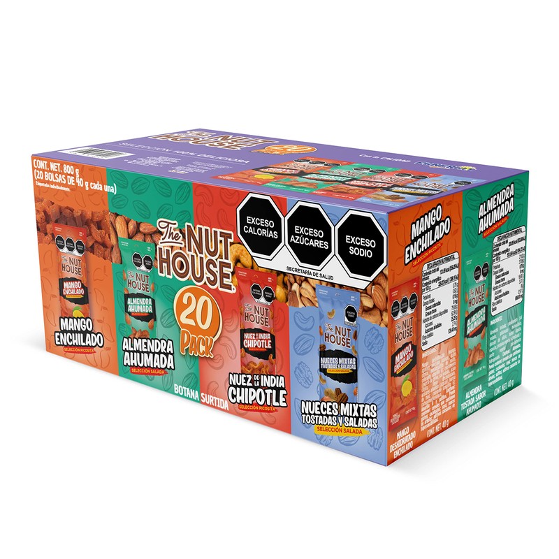 The Nut House - Caja de Botanas Surtidas 20 pzas