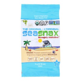 UD_Seasnax Organic Roasted Seaweed Snack-Case 24 0.18 oz Variety Eucheuma Cottonii Product Name Seamoss Irish Sea Moss Bulk