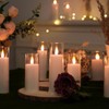 Amagic Pure White Flameless Candles, Battery Operated Candles, Acrylic Flickering