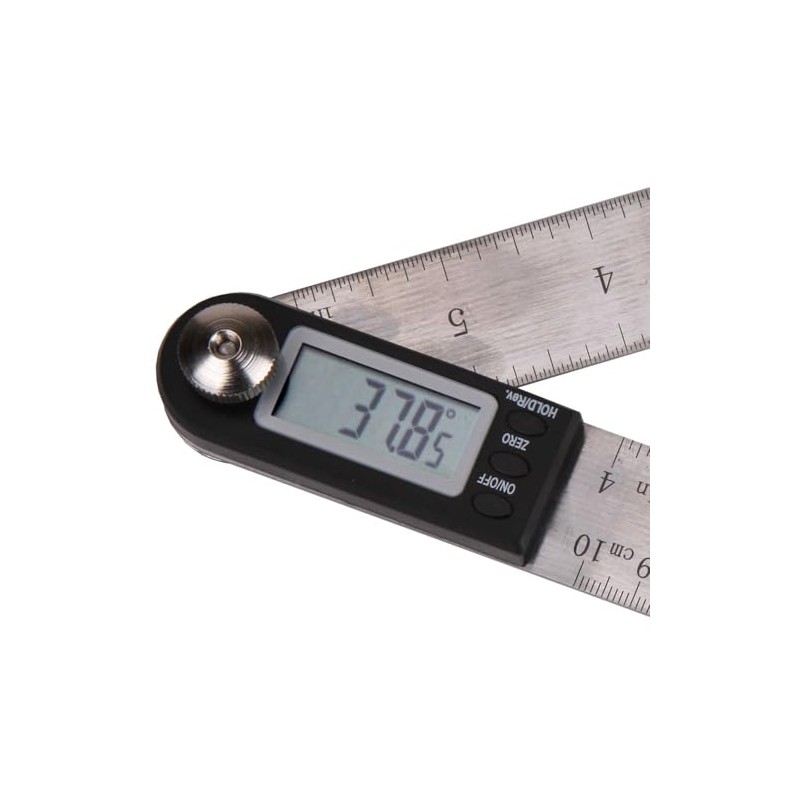 iGaging Digital Protractor with 7" and 4" Stainless Steel Bladed