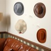 Beeveer 8 Pcs 4 Inch Hat Hooks for Wall Cowboy
