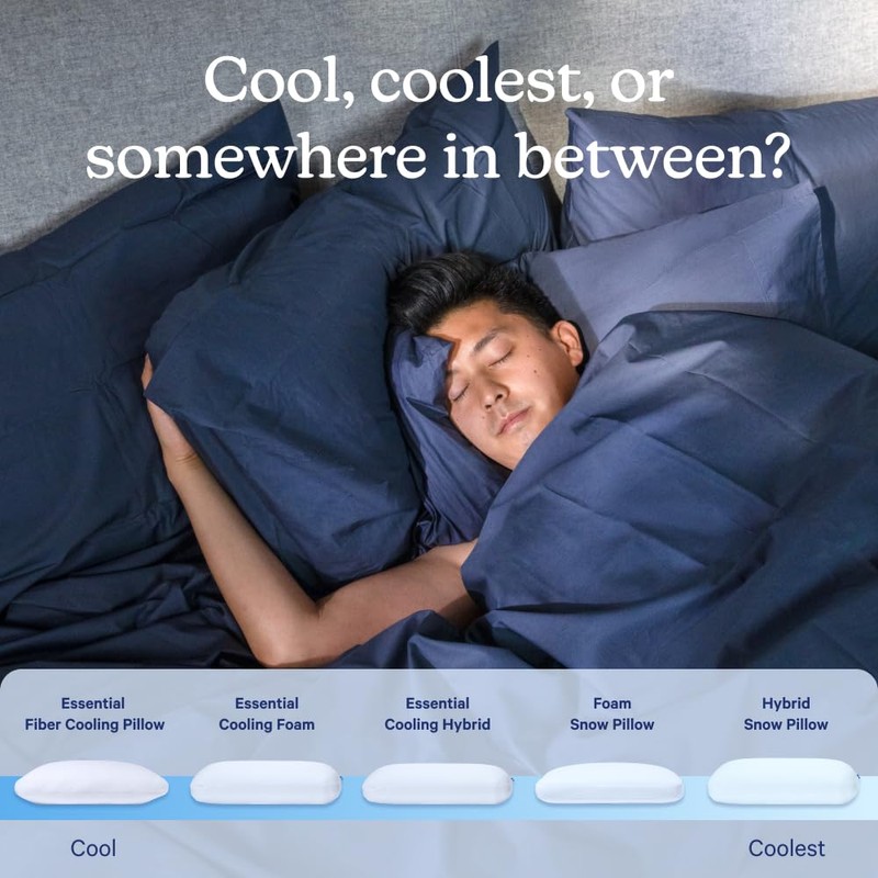 Casper Sleep Essential Cooling Foam Pillow, Standard Size – Firm