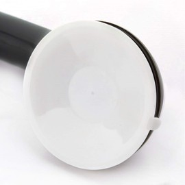 Pack of 2 Shower Handles, Suction Cup, Plastic Bath Handle (No Need to Drill), for Bathrooms, Non-Slip, Children and Disabled (Light Black)