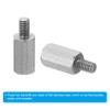 PATIKIL M2.5x8mm+4mm Male-Female Hex Standoff, 20 Pack Stainless Steel PCB