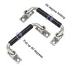 304 Stainless Steel Folding Handle 90 Degree Folding Solid Pull
