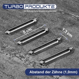 TURBO PRODUKTE Set of 4 Original Replacement Blades for Turbo Peeler and Peeler from Other Manufacturers, Robust Stainless Steel, Easy Installation, Rose Gold