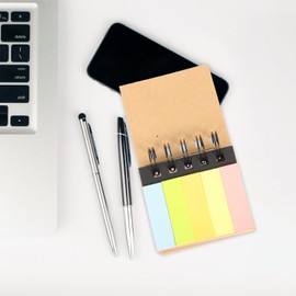 AOKWAWALIY 3 Piece Sticky Notepad Ring, Mini Notebook, Mini Notebook, For Children, Students, Notepad, Ring, Stylish, Office