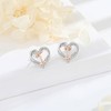 INFUSEU Initial Earrings for Women Letter Jewelry Small Heart Shaped
