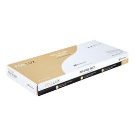 Foil Lux 12 x 10.8 Inch Pop-Up Foil Sheets, 100 Disposable Foil Papers For Food - Orange Peel Embossing, Interfolded, Black Aluminum Foil Sheets, Greaseproof, Freezable, Oven Ready - Restaurantware