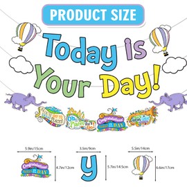 Today Is Your Day Banner Oh The Places You'll Go Banner Oh The Places You' ll Go Decorations for Kindergarten Graduation Decorations