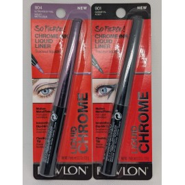 Revlon So Fierce Chrome Ink Liquid Eyeliner ~ You Choose - 904 untraviolet foil violet