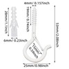 Mostantu 25 Pack White Q-Hanger Hooks with Safety Buckle, 25Pcs