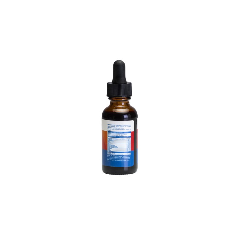 Vitamina B12 Líquida Sublingual Bioganic | Suplemento Alimenticio Sabor Arándano