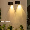 Solar Square Wall Light Wiring Free Intelligent Light Control Fence
