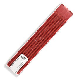 KOH-I-NOOR Coloured Leads for 2mm Diameter 120mm Mechanical Pencil - Red, 12 Count (Pack of 1)
