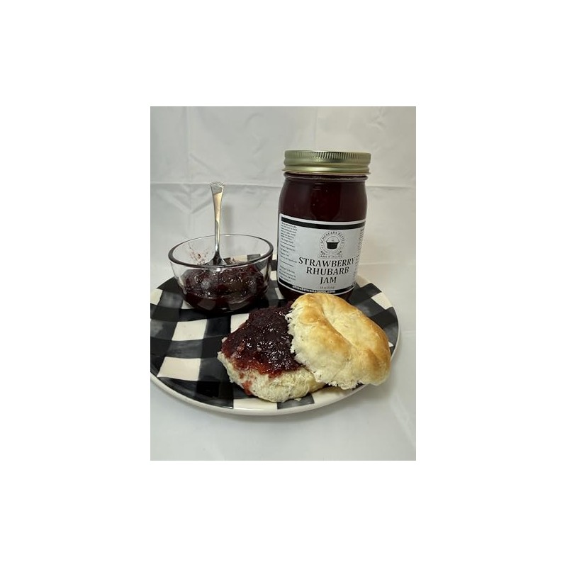 Strawberry Rhubarb Jam, 18 oz