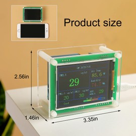 HOTKREM Air Quality Monitor pm2.5 pm10 pm1.0 Detector Indoor air Quality Test kit for Cars ,Home,Office,Hotel etc (PM2.5,AQI)