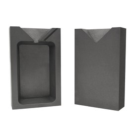 10 Troy Ounce Silver Rectangular Two Part Split Graphite Ingot Mold Precious Metal Casting Melting