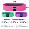 Bandas de Resistencia para Ejercicio, Set de 3 de Tela