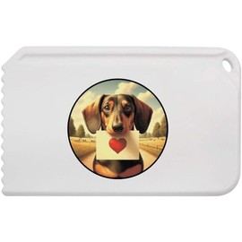 Azeeda 'Dachshund Love Note' Plastic Ice Scraper (IC00042342)