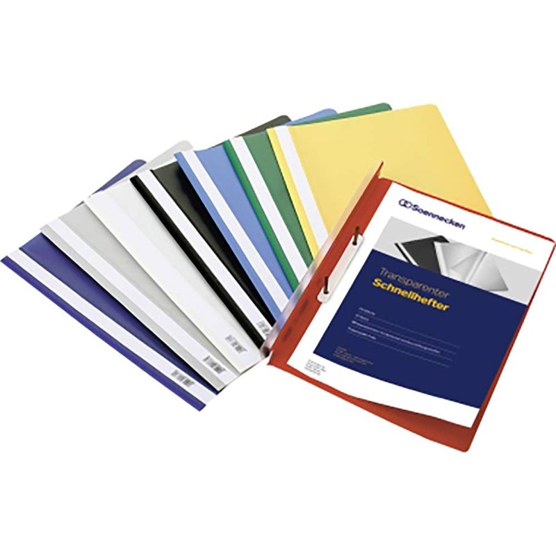 Soennecken File Folder 2970 DIN A4 Polypropylene Assorted Pack of