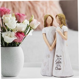 Friendship Gifts for Women Sculpted Hand-Painted Sister Birthday Gifts-You are The Sister I Got to Choose-Waterproof Resin Funny Gifts for Friends Sister Birthday Gifts Birthday Gifts for Women Frien