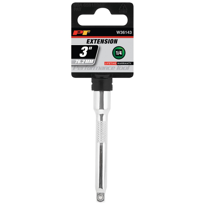 Performance Tool W36143 1/4 Drive Socket Extension Bar, 3