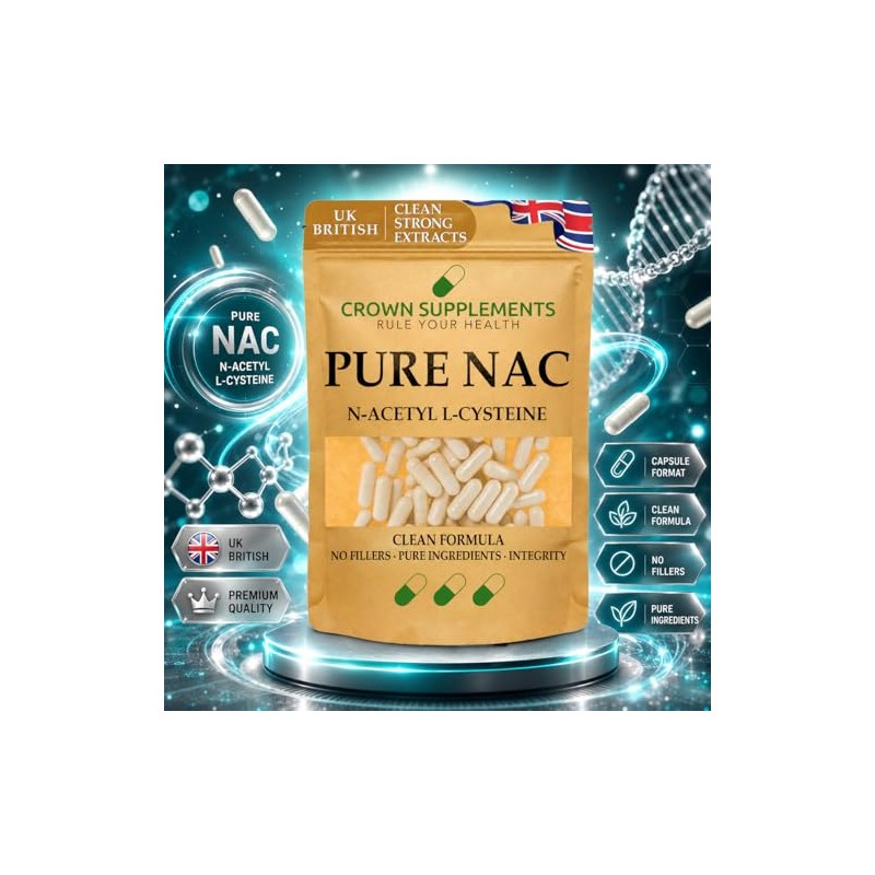 Pure Clean NAC Capsules N Acetyl Cysteine | Clean Formula