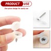 Aieino 150pcs Plastic Cover Caps for M4-M6 Screws, Snap Disc