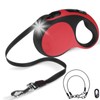 BINGPET Dual Retractable Dog Leash with Light, 360° Tangle-Free Double