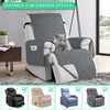 QQJIN 100% Waterproof Recliner Chair Cover with Pockets, Elastic Strap,