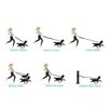 Dog Leash Multifunctional Dog Training Leads 8ft Double Leash for