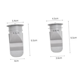 Mipcase Durable Light Grey Floor Drain for Home Use Small Odor Design for Kitchen Bathroom Prevents Clogging and Falling Off Sturdy Material for Use