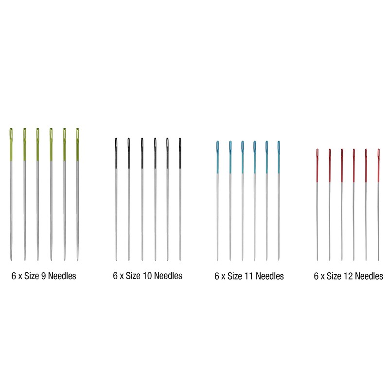 SINGER Crewel Needles in Dial Compact, Assorted Sized Sewing Needles,