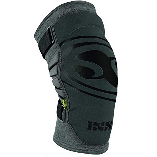 IXS Unisex EVO+ Breathable Moisture- Knee pads (Grey,Large)- Knee Compression