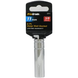 Pro-Grade 13711 3/8-Inch Drive with 6 Point Deep 11mm Socket
